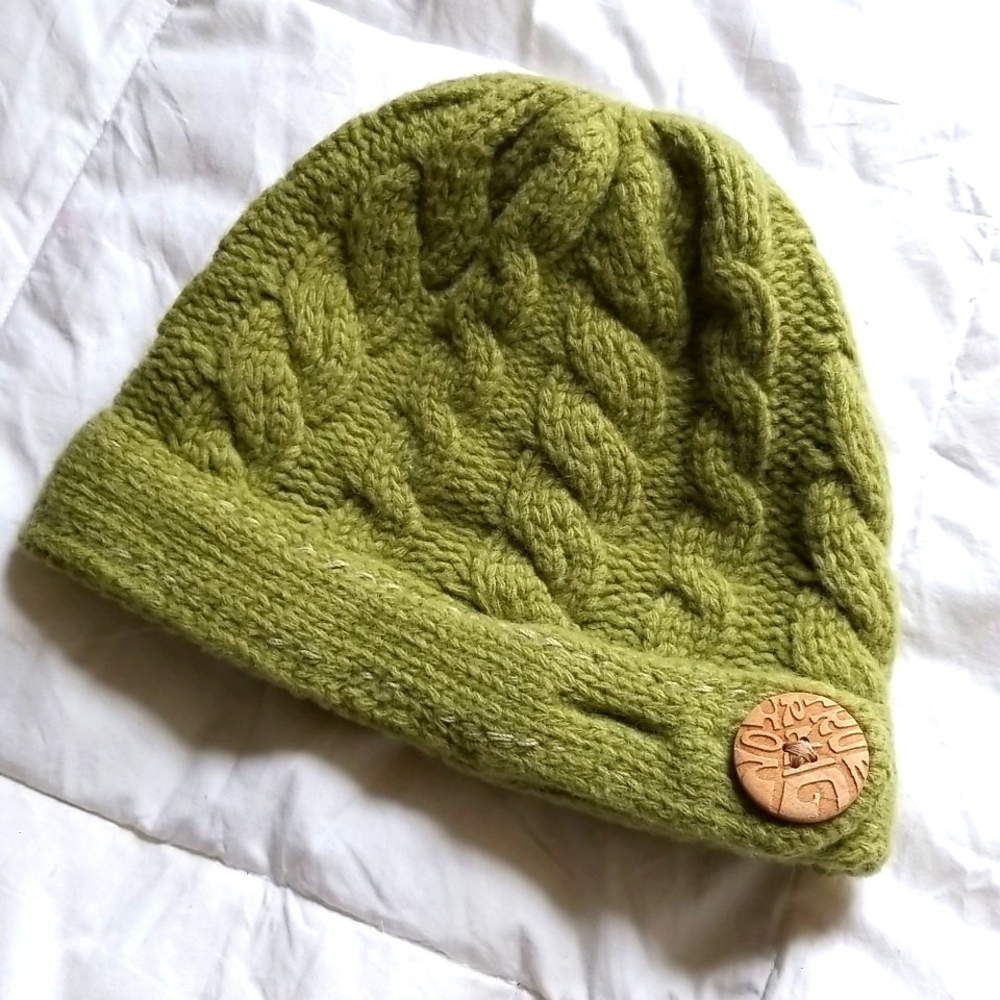 True Religion Hat Chunky Knit Woven Hat